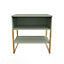Madrid Open Lamp Table in Reed Green (Ready Assembled)