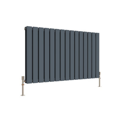 Maerts-E Anthracite Horizontal Double Pannel Radiator (H)600mm (W ...