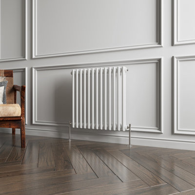 MAERTS-E Traditional 2 Column Radiator White Horizontal (H)600mm (W ...