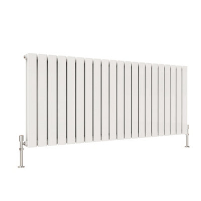 Maerts-E White Horizontal Double Pannel Radiator (H)600mm (W)1428mm ...