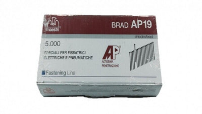 Maestri ME606/ME30 Brads - 15mm - Pack Of 5000