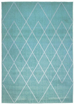 Maestro Collection Berber Design Rug in Duck Egg Blue  3649 BS33