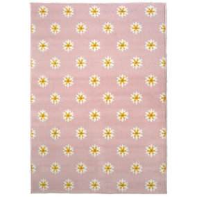 Maestro Collection Daisy Design Rug in Pink  3659 GB33