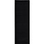 Maestro Collection Solid Design Rug in Black