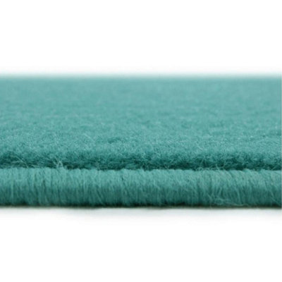 Maestro Collection Solid Design Rug in Duck Egg Blue