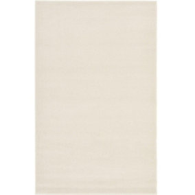 Maestro Collection Solid Design Rug in Ivory