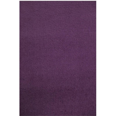 Maestro Collection Solid Design Rug in Purple