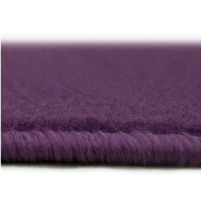 Maestro Collection Solid Design Rug in Purple
