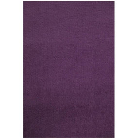 Maestro Collection Solid Design Rug in Purple