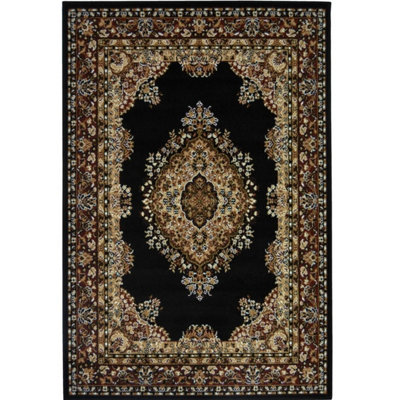 Maestro Collection Traditional Design Rug in Black 4470 B11