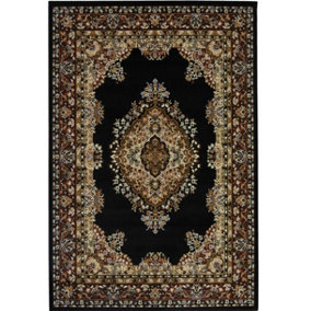 Maestro Collection Traditional Design Rug in Black  4470 B11