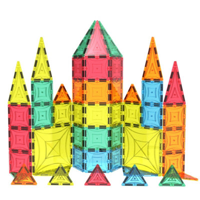 Mag-Genius 60-Piece Magnetic Building Tiles Set