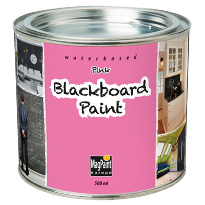 Mag Paint Blackboard Paint Pink - 500ml | DIY at B&Q