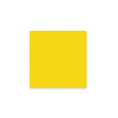 MagFlex 75x75mm Flexible Magnetic Sheet - Gloss Yellow Dry-Wipe (Pack of 5)