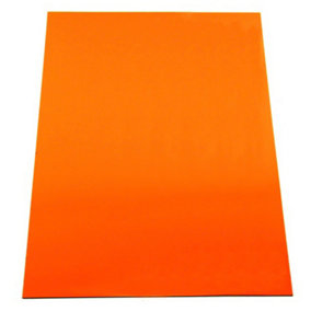 MagFlex A4 Flexible Magnetic Sheet - Matt Orange (1 Sheet)