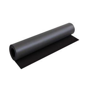 MagFlex Black Flexible Magnetic Sheet for Creating Magnetic Pictures, Artwork, Signs or Displays - 620mm Wide - 1m Length