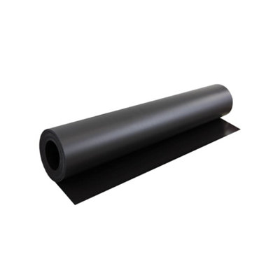 MagFlex Flexible Black Magnetic Sheet for Creating Magnetic Pictures, Artwork, Signs or Displays - 620mm Wide - 1m Length