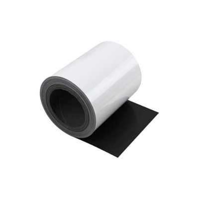 MagFlex Flexible Gloss White Magnetic Sheet for Creating Magnetic Pictures, Artwork, Signs or Displays - 150mm Wide - 1m Length