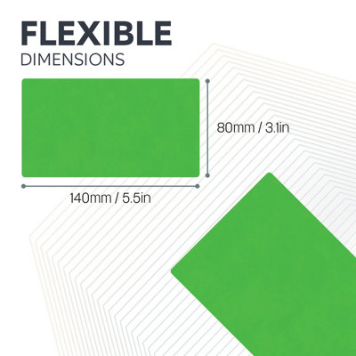 MagFlex Flexible Magnetic Sheet with Gloss Green Dry-Wipe Surface for ...