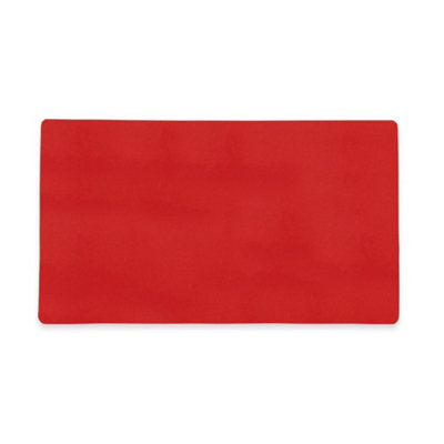 MagFlex Flexible Magnetic Sheet with Gloss Red Dry-Wipe Surface for Creating Scrumboards - 140mm x 80mm x 0.85mm - Pack of 5