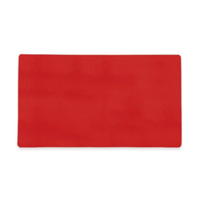 MagFlex Flexible Magnetic Sheet with Gloss Red Dry-Wipe Surface for Creating Scrumboards - 140mm x 80mm x 0.85mm - Pack of 5