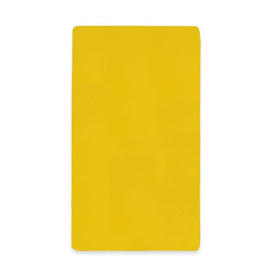 MagFlex Flexible Magnetic Sheet with Gloss Yellow Dry-Wipe Surface for Creating Scrumboards - 140mm x 80mm x 0.85mm - Pack of 5