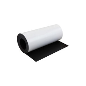 MagFlex Flexible Magnetic Sheet with Self-Adhesive for Creating Magnetic Pictures, Artwork, Signs or Displays - 5m Length