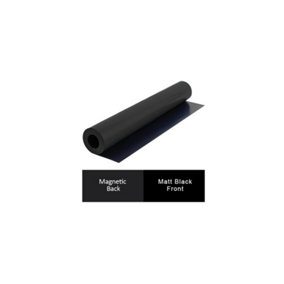 MagFlex Flexible Matt Black Magnetic Sheet for Creating Magnetic Pictures, Artwork, Signs or Displays - 620mm Wide - 1m Length