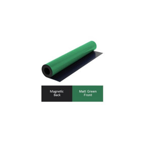 MagFlex Flexible Matt Green Magnetic Sheet for Creating Magnetic Pictures, Artwork, Signs or Displays - 620mm Wide - 1m Length