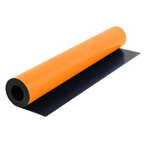 MagFlex Flexible Matt Orange Magnetic Sheet for Creating Magnetic Pictures, Artwork, Signs or Displays - 620mm Wide - 5m Length