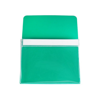 MagFlex Large Magnetic Pouch - Bring Organisation & Efficiency to Workplace, Office, Classroom - Green