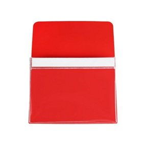MagFlex Large Magnetic Pouch - Bring Organisation & Efficiency to Workplace, Office, Classroom - Red