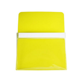 MagFlex Large Magnetic Pouch - Bring Organisation & Efficiency to Workplace, Office, Classroom - Yellow