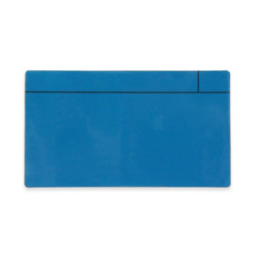 MagFlex Large Magnetic Scrumboard Magnet with Gloss Blue Dry-Wipe Surface - 140mm x 80mm x 0.85mm - Pack of 5