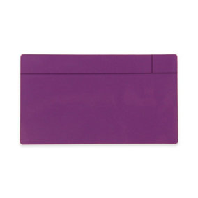 MagFlex Large Magnetic Scrumboard Magnet with Gloss Purple Dry-Wipe Surface - 140mm x 80mm x 0.85mm - Pack of 5