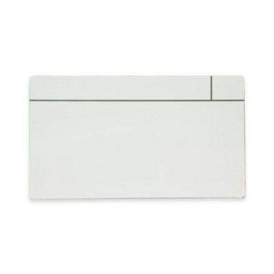 MagFlex Large Magnetic Scrumboard Magnet with Gloss White Dry-Wipe Surface - 140mm x 80mm x 0.85mm - Pack of 5