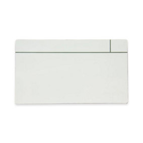 MagFlex Large Magnetic Scrumboard Magnet with Gloss White Dry-Wipe Surface - 140mm x 80mm x 0.85mm - Pack of 5