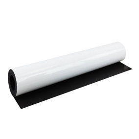 MagFlex Lite Flexible Gloss White Dry Wipe Magnetic Sheet for Creating Magnetic Pictures, Artwork, Signs or Displays - 1m Length