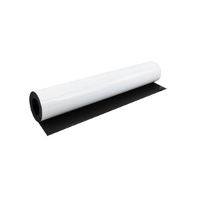 MagFlex Lite Flexible Gloss White Magnetic Sheet for Creating Magnetic Pictures, Artwork, Signs or Displays - 1m Length