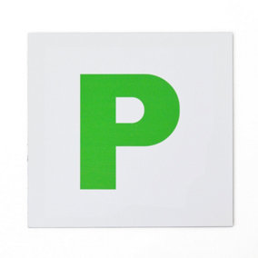 MagFlex Magnetic Green 'P' Plates for Cars and Motorbikes - Pack of 2