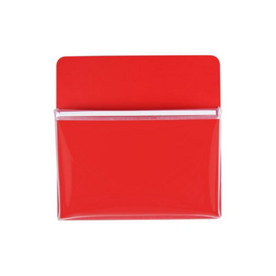 MagFlex Medium Magnetic Pouch - Bring Organisation & Efficiency to Workplace, Office, Classroom - Red