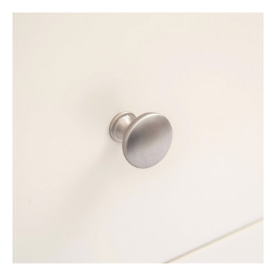 Maggiori 3 Drawer Bedside Table Chrome Knob