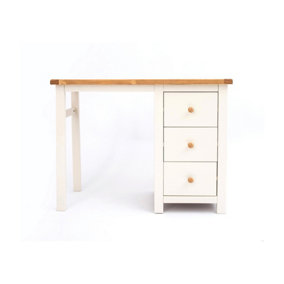Maggiori 3 Drawer Desk - Dressing Table Wood Knob