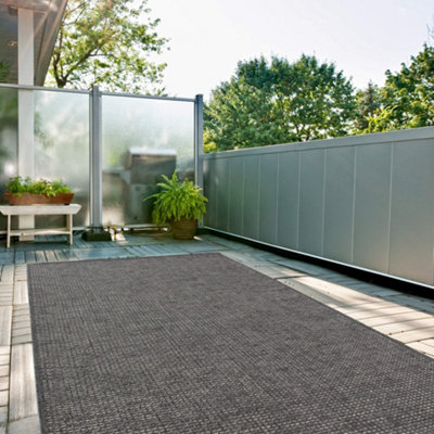 Magic Collection Outdoor Rugs in Dark Grey 3610dg