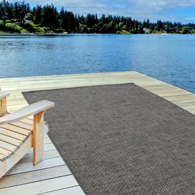 Magic Collection Outdoor Rugs in Dark Grey 3610dg