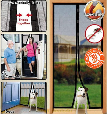 Magnetic screen store door for dogs