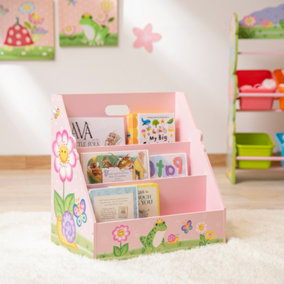 Magic Garden Toddler Bookshelf - L47 x W30 x H48 cm - Pink/Green
