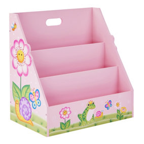 Magic Garden Toddler Bookshelf - L47 x W30 x H48 cm - Pink/Green