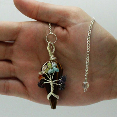 Magic Pendulum Seven Chakra Tigereye