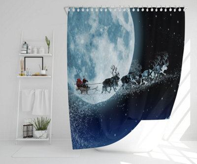 Magic santa's sleigh (shower curtain) / Default Title Price Comparisons | Compare The Build
